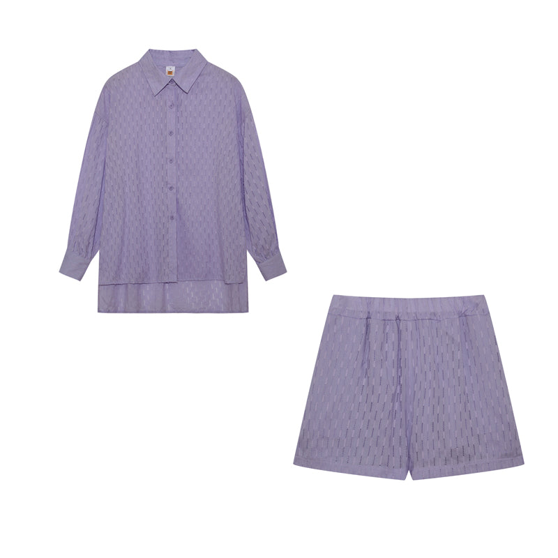 Elizabeth - Relaxed Shirt and Shorts Ensemble