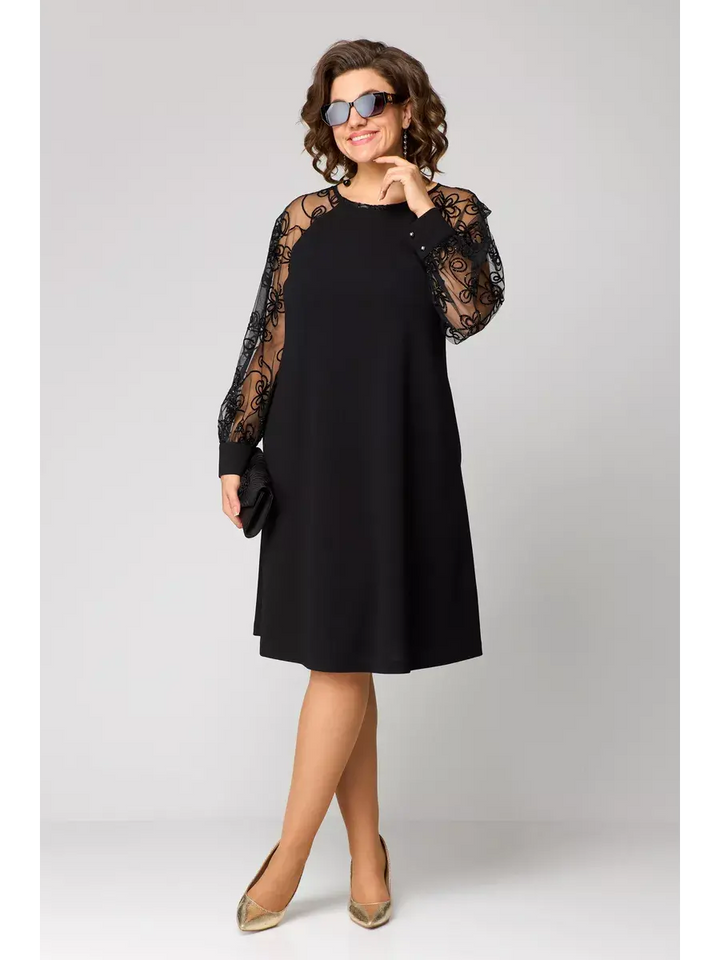 Lidia™ | Timeless Lace Sleeve Dress