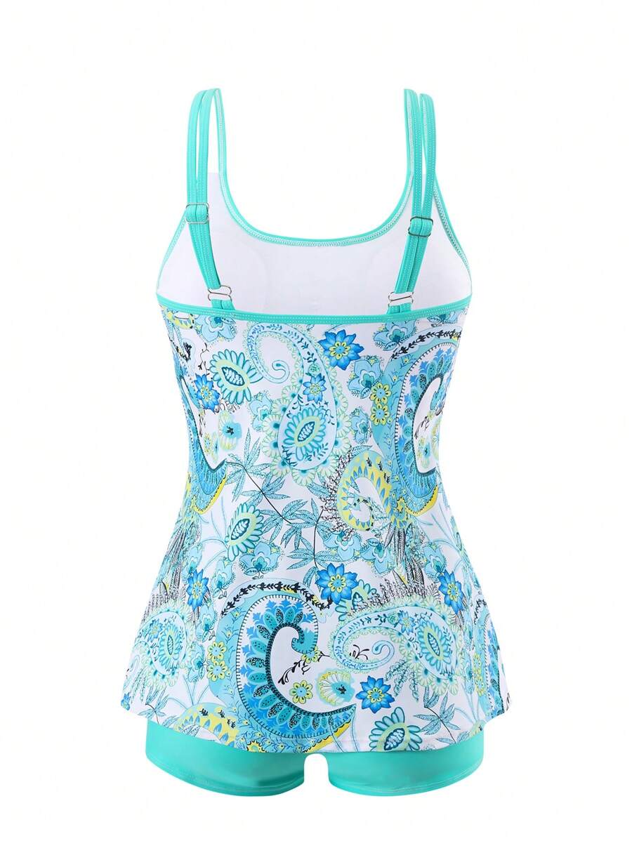 Breeze | Paisley Print Tummy-Control Cami Set