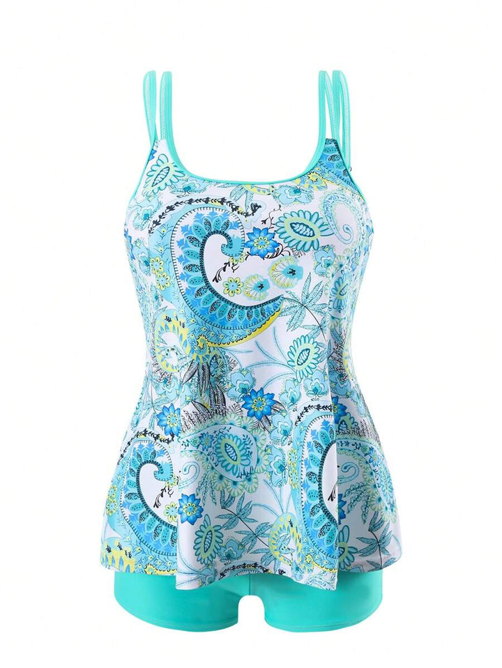 Breeze | Paisley Print Tummy-Control Cami Set