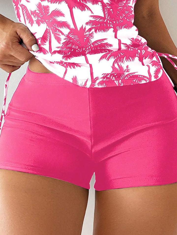 Tropique | Palm Tree Print Tummy Control Tankini