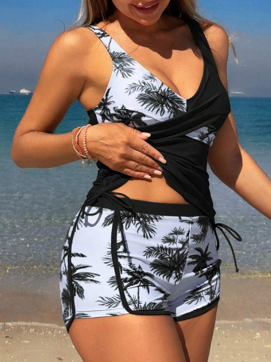 Tropical Breeze Tummy-Control Bikini Set