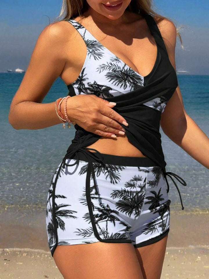 Tropical Breeze Tummy-Control Bikini Set