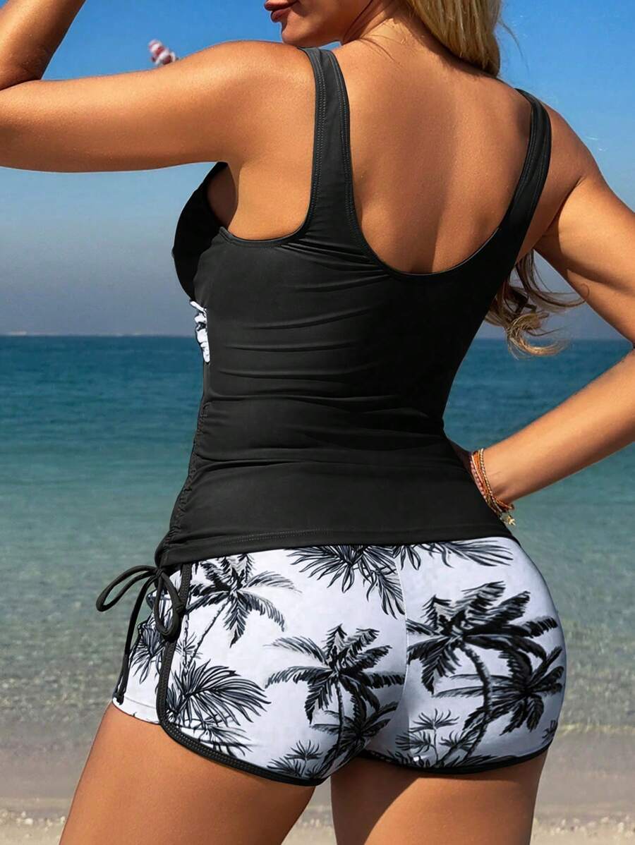 Tropical Breeze Tummy-Control Bikini Set