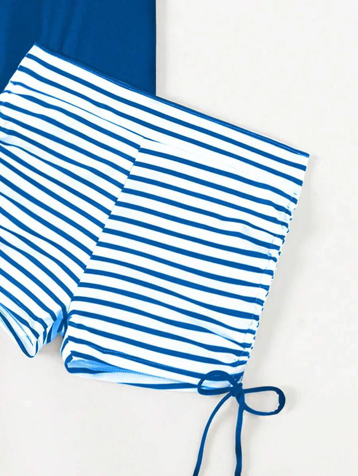 Lushie | Striped Tummy-Control Tankini