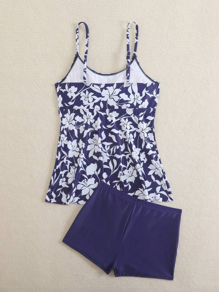 Floral Tummy Control Tankini by Breezy