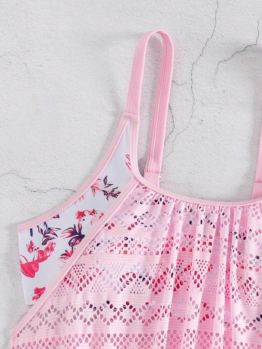 Coastal Floral Tummy Control Tankini