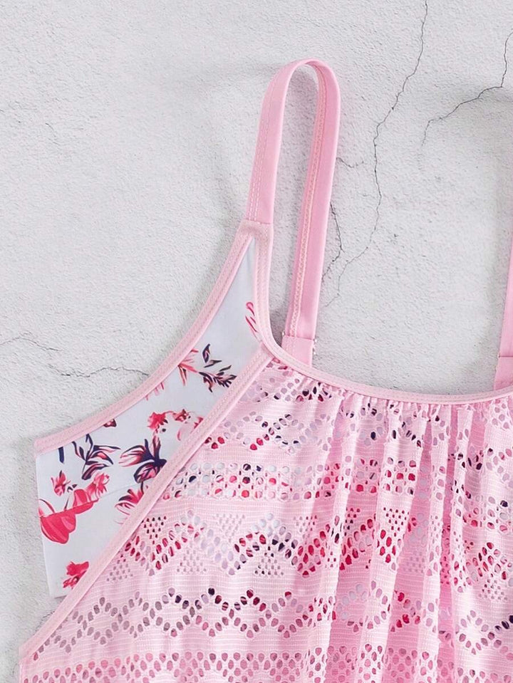 Coastal Floral Tummy Control Tankini