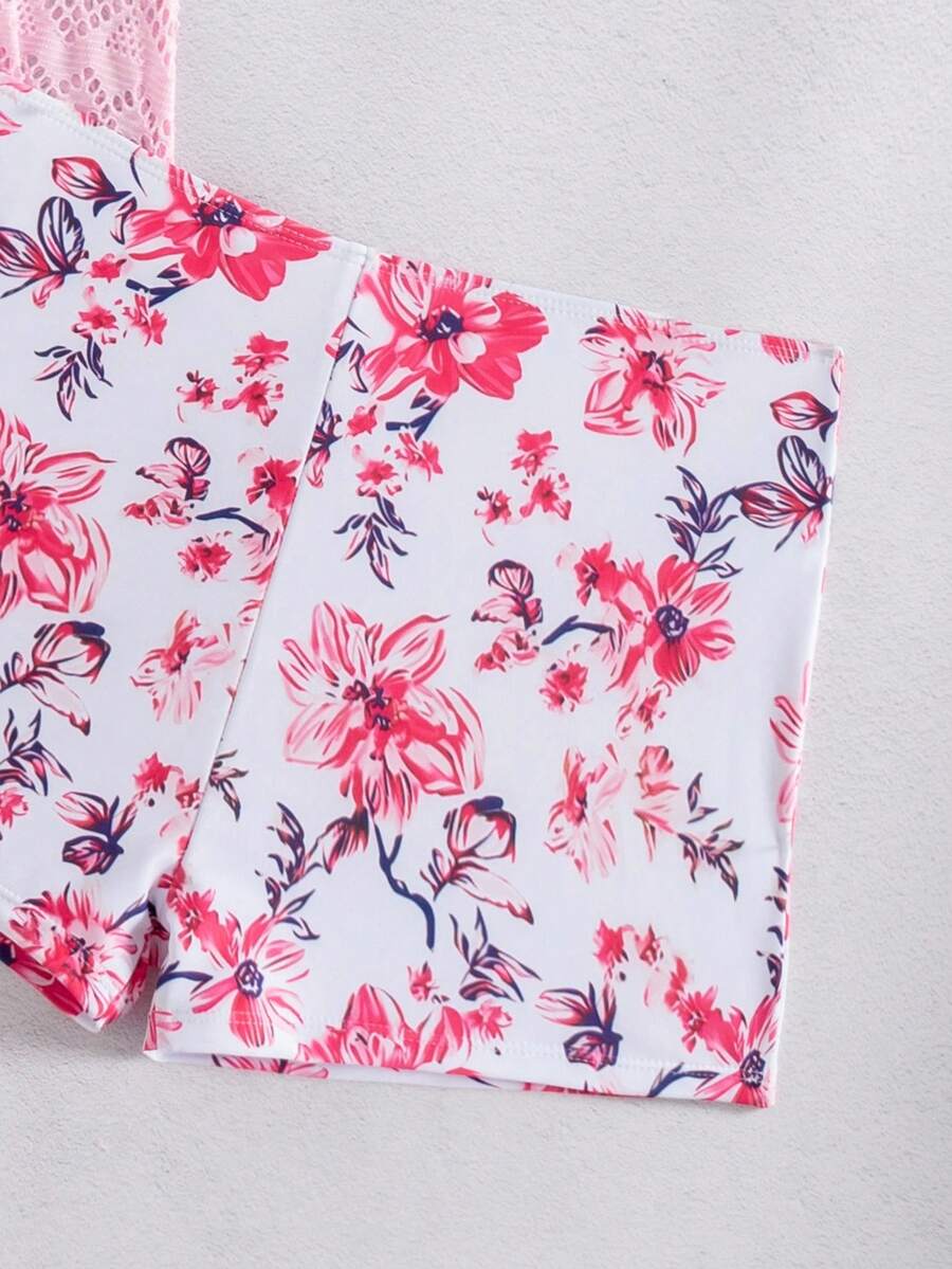 Coastal Floral Tummy Control Tankini