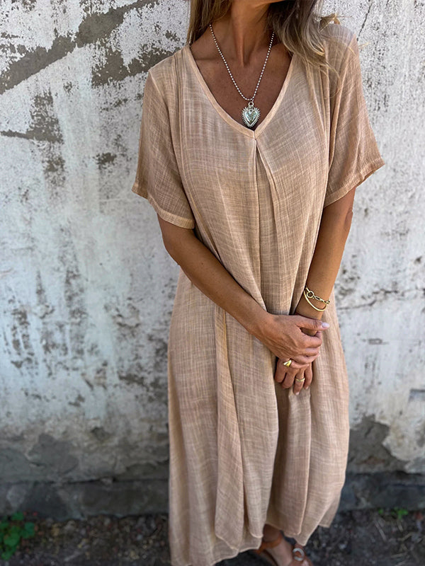Casual Linen Summer Dress for Everyday Wear