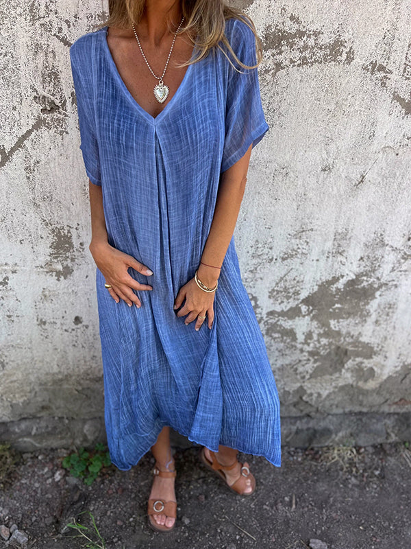 Casual Linen Summer Dress for Everyday Wear
