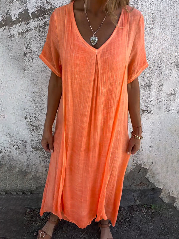 Casual Linen Summer Dress for Everyday Wear