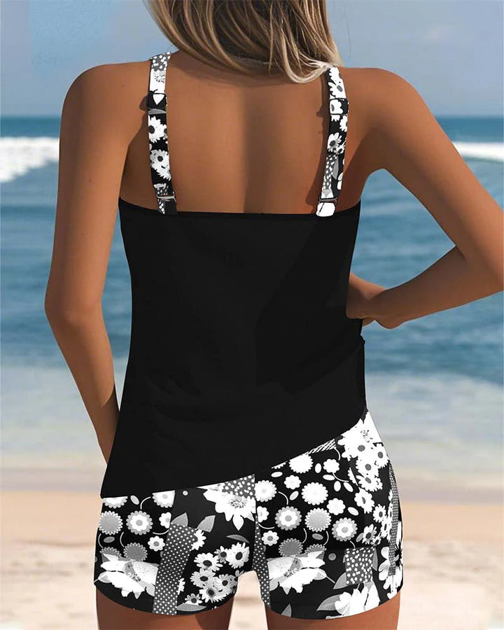 Solara | Two-Piece Swimsuit with Boxer Bottoms