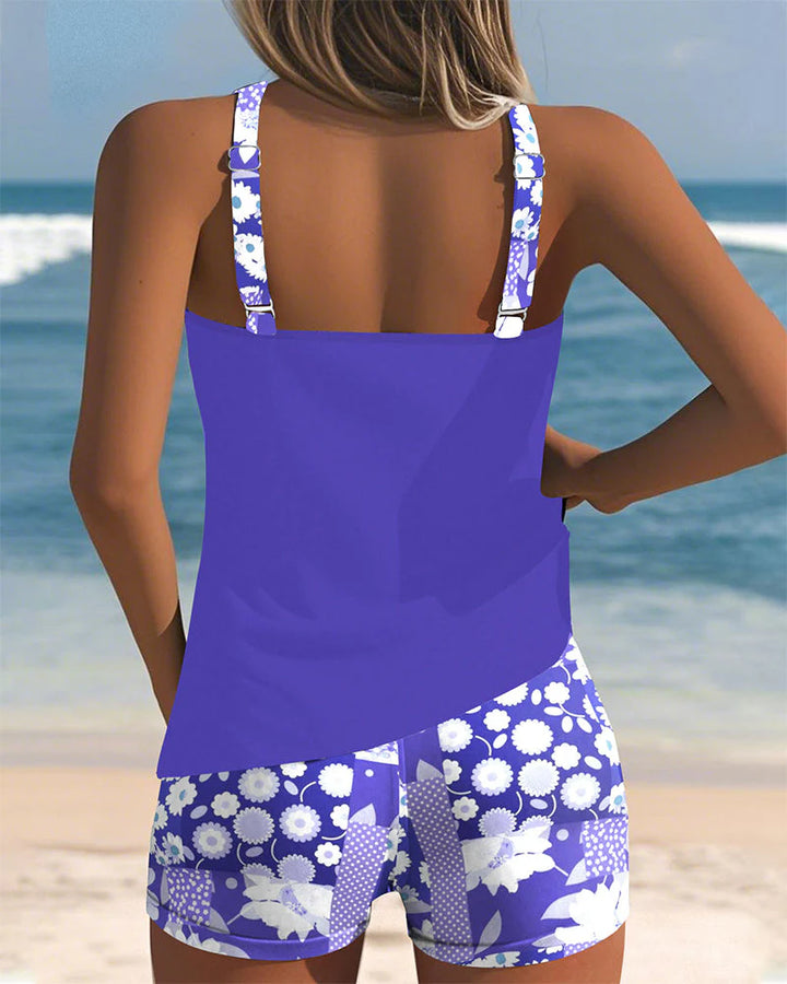 Solara | Two-Piece Swimsuit with Boxer Bottoms