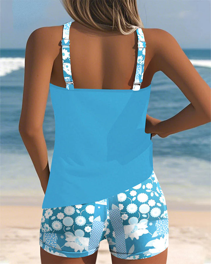Solara | Two-Piece Swimsuit with Boxer Bottoms