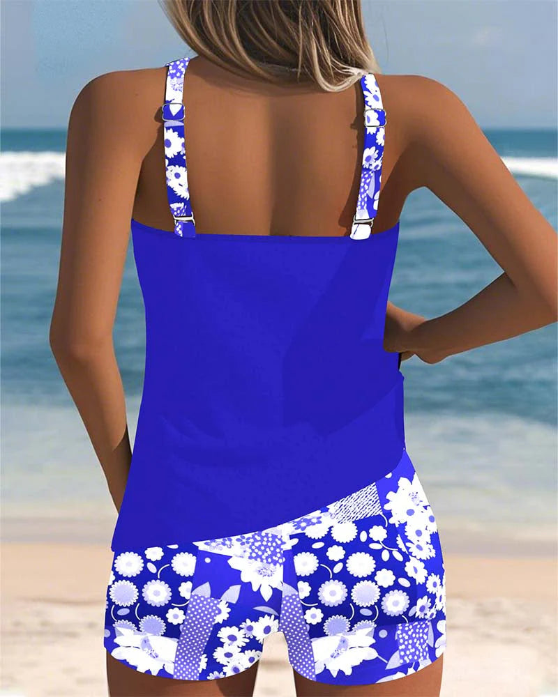 Solara | Two-Piece Swimsuit with Boxer Bottoms