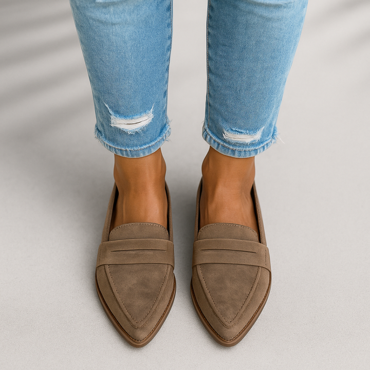 Selena | Elegant Sleek Toe Loafers