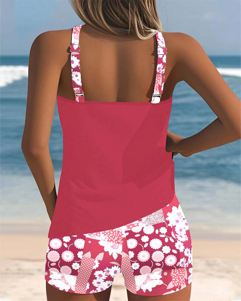 Solara | Two-Piece Swimsuit with Boxer Bottoms