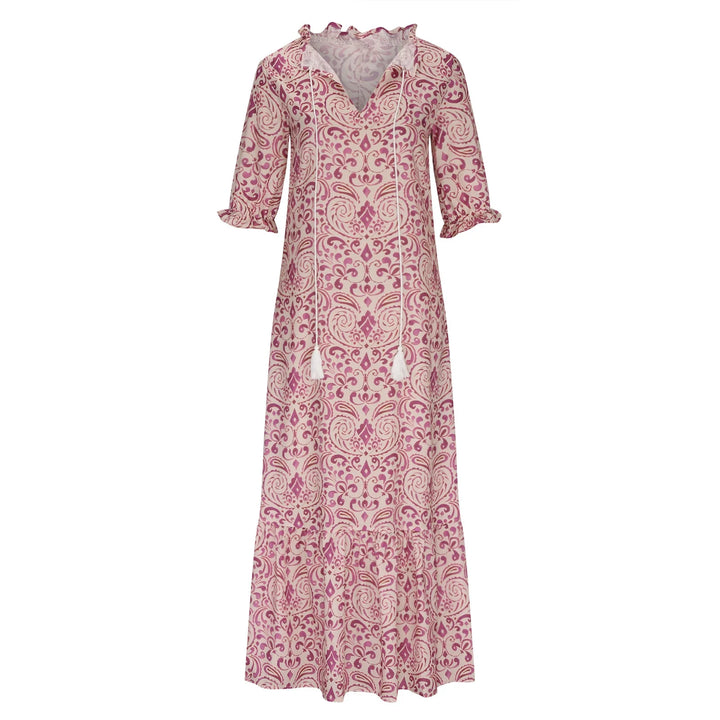 Desiree | Women's V-Neck Printed Dress