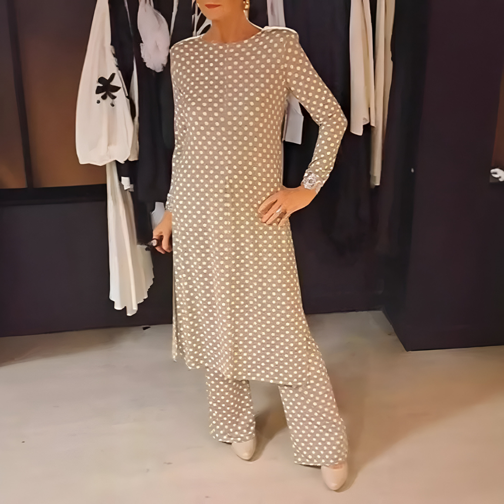 Marcella - Stylish Polka Dot Ensemble