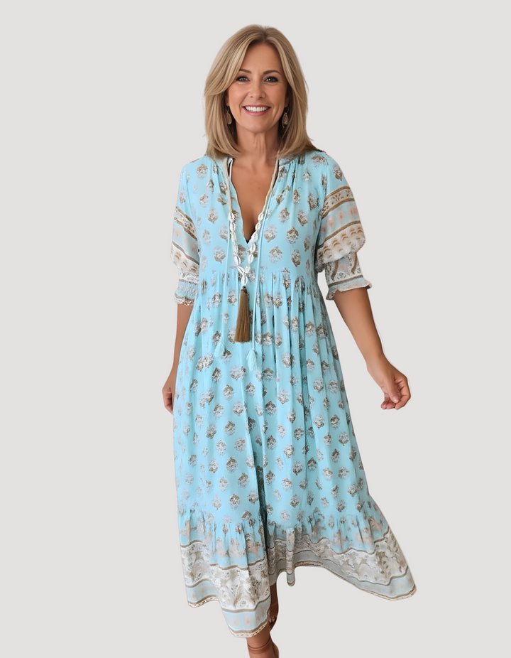 Free-Spirited Bohemian Maxi Dress