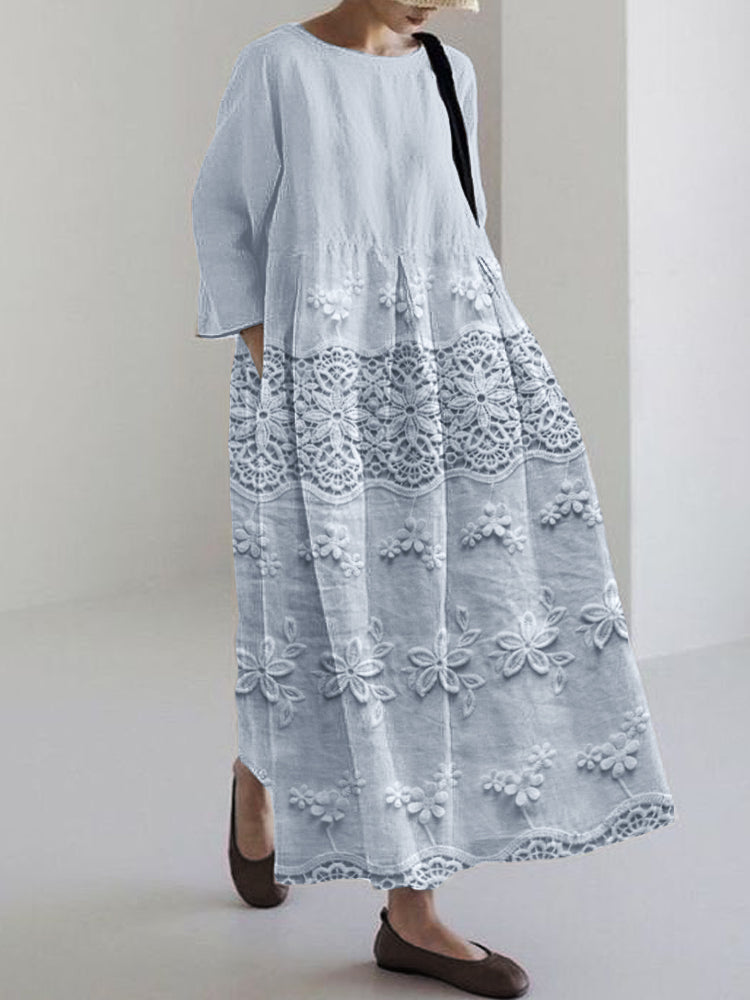 Zara | Elegant Floral Lace Dress