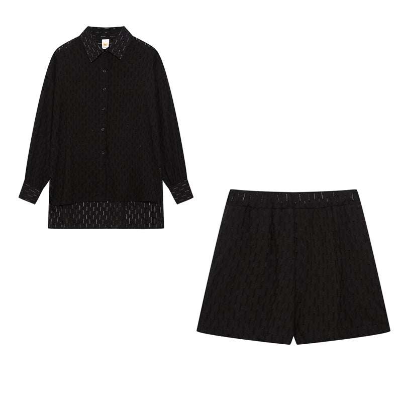 Elizabeth - Relaxed Shirt and Shorts Ensemble