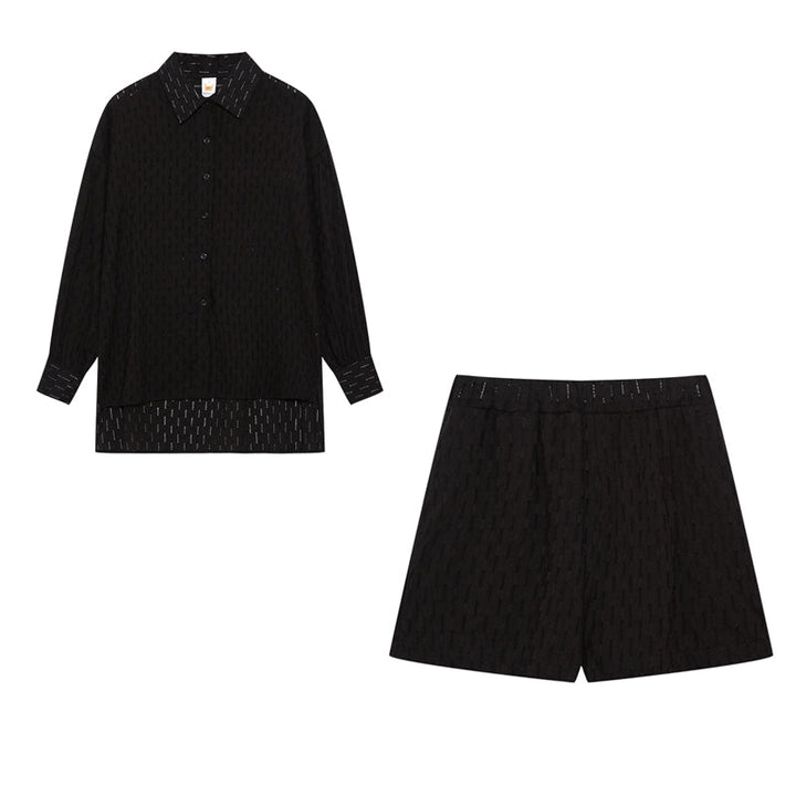 Elizabeth - Relaxed Shirt and Shorts Ensemble