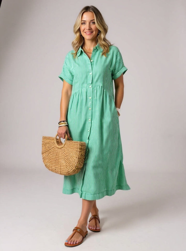 Cassie | Striking Striped Dress