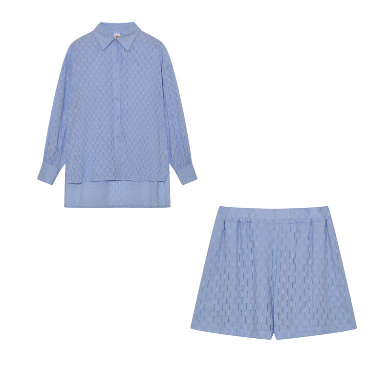 Elizabeth - Relaxed Shirt and Shorts Ensemble