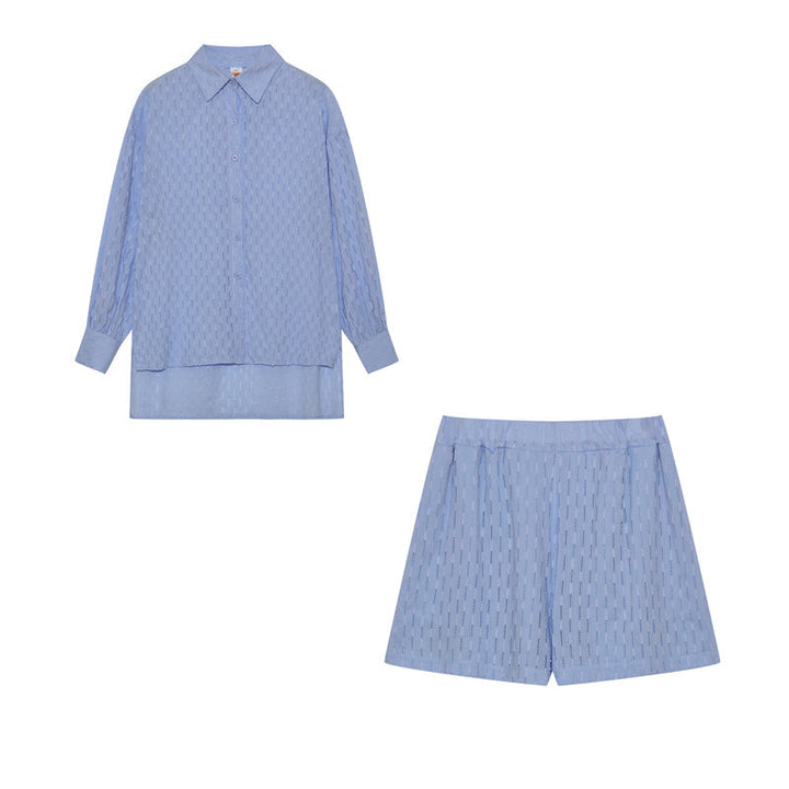 Elizabeth - Relaxed Shirt and Shorts Ensemble
