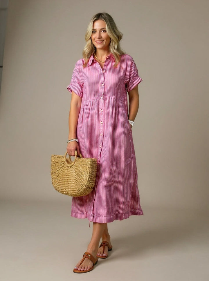 Cassie | Striking Striped Dress