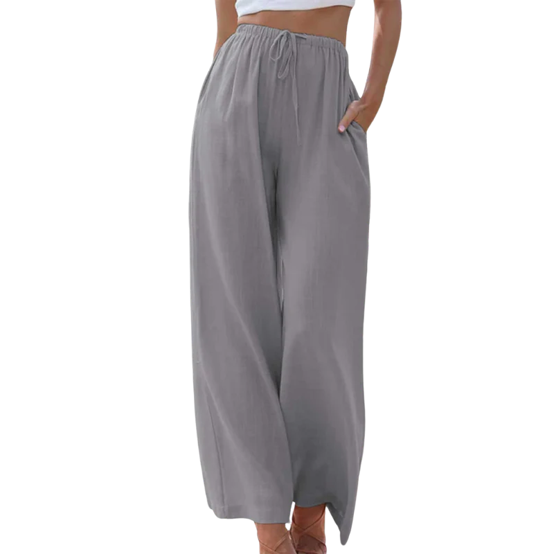 Verde | Elegant cotton/linen trousers