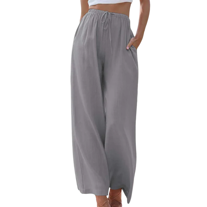 Verde | Elegant cotton/linen trousers