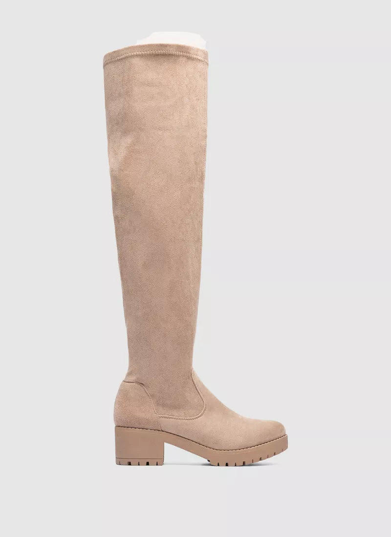 Fleur | High Beige Boots