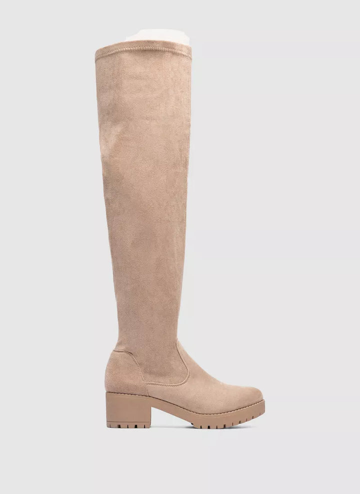 Fleur | High Beige Boots