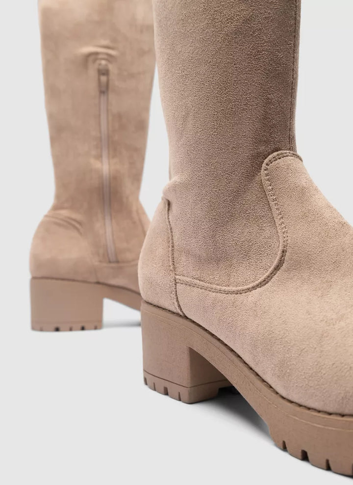 Fleur | High Beige Boots