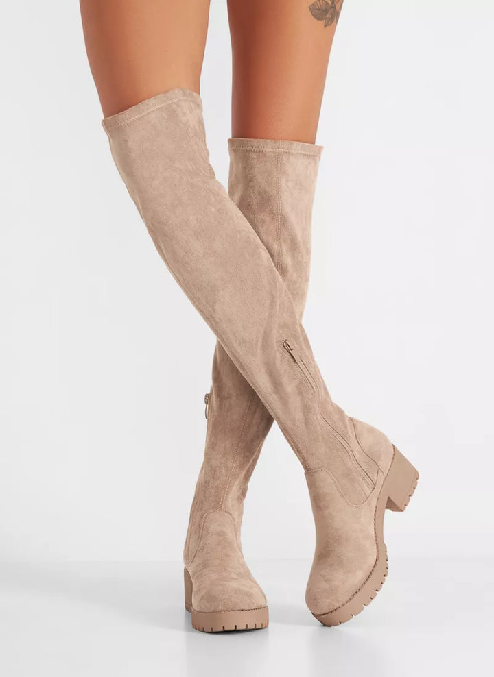 Fleur | High Beige Boots