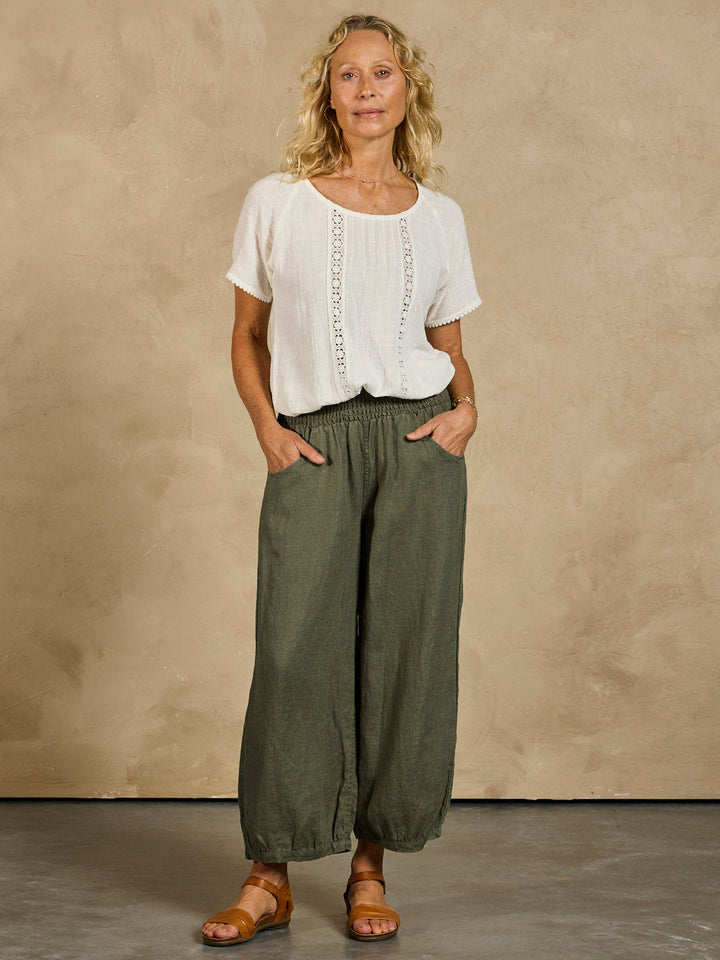 Olive Sadhu Style French Pants
