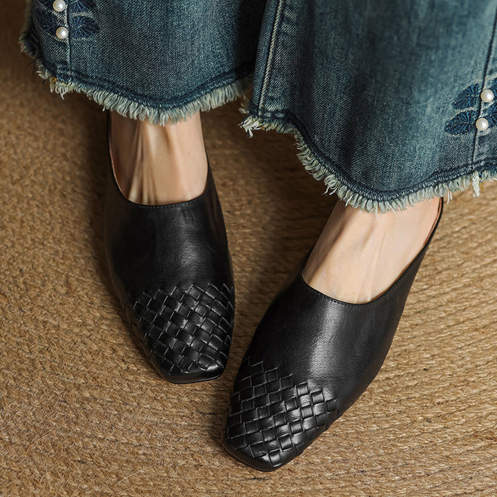Helma - Authentic Leather Slip-On Mules