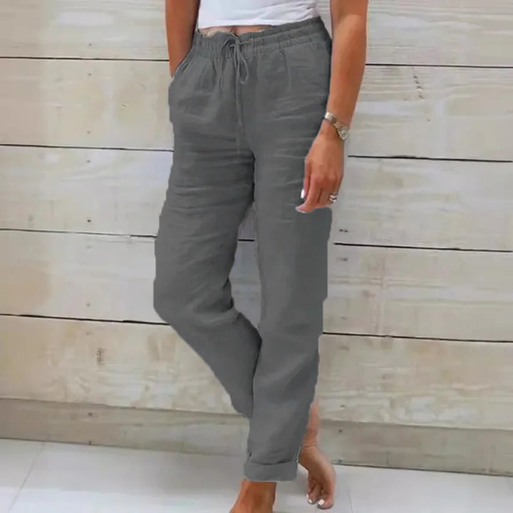 Aveline | Breezy Cotton-Linen Trousers