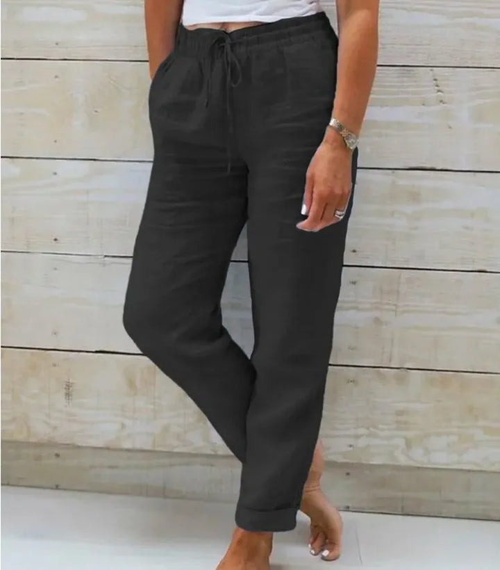 Aveline | Breezy Cotton-Linen Trousers