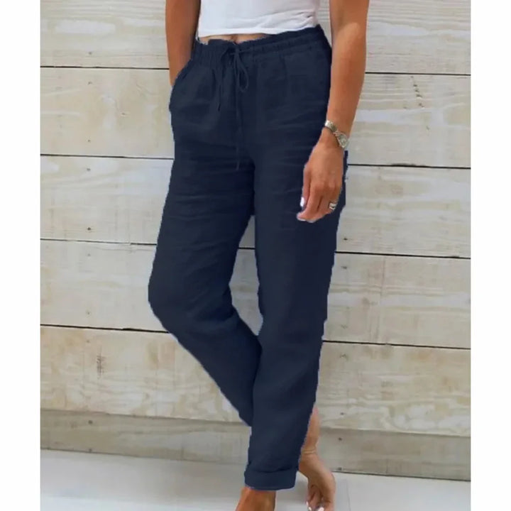 Aveline | Breezy Cotton-Linen Trousers