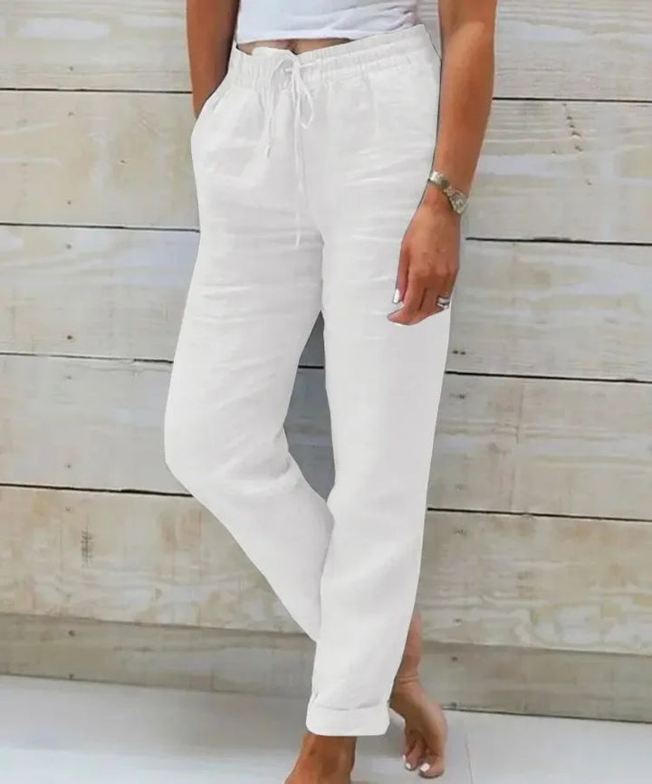 Aveline | Breezy Cotton-Linen Trousers