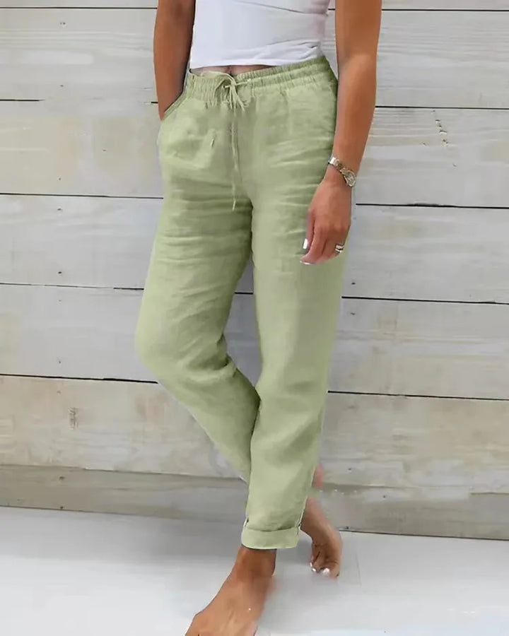 Aveline | Breezy Cotton-Linen Trousers