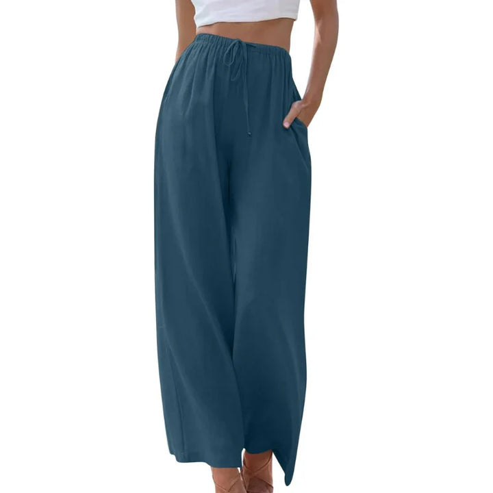 Verde | Elegant cotton/linen trousers