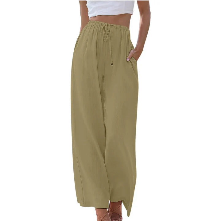 Verde | Elegant cotton/linen trousers