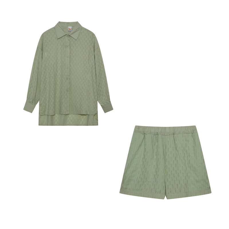 Elizabeth - Relaxed Shirt and Shorts Ensemble