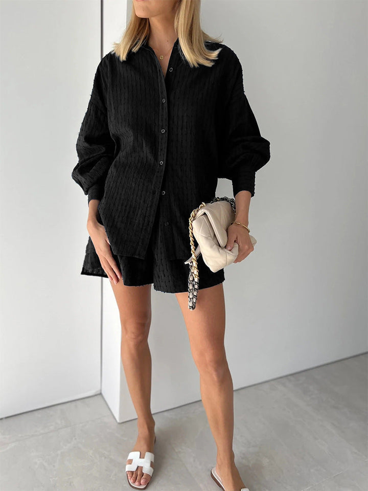 Elizabeth - Relaxed Shirt and Shorts Ensemble