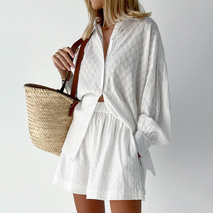 Elizabeth - Relaxed Shirt and Shorts Ensemble